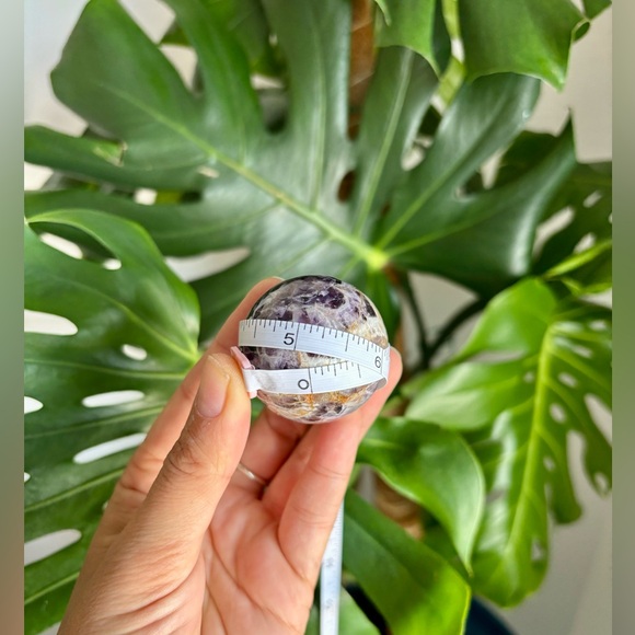 Chevron Amethyst Sphere - Picture 5 of 6